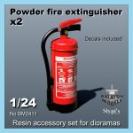 Powder Fire Extinguisher (x2), 1/24