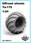 YA-170 wheels set (x6), 1/24