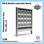 PO-2 concrete fence, 1/35