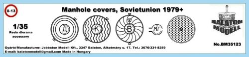 Manhole covers, 1979+
