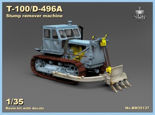 T-100/D-496A Stump remover machine, 1/35