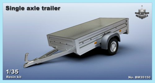 Single axle trailer, 1/35