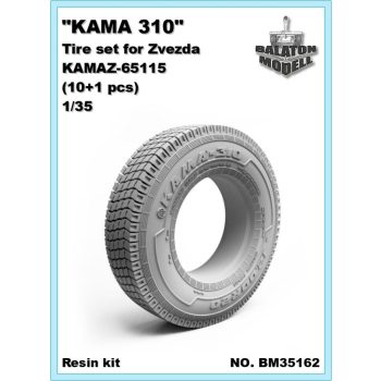   Комплект шин КАМА 310 на Звезду Камаз 65115, 1/35