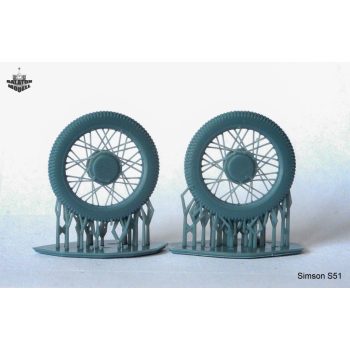   Спицованные диски для набора Simson S51, 1/35 (x2)