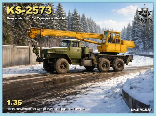 Автокран преобразования устанавливается для Трумпетер Уральского комплекта.  