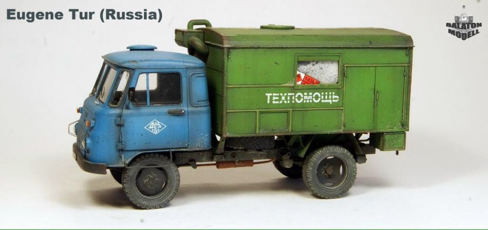 Resin bm3547// Balaton Modell Robur LO2002 – Ambulance 1:35