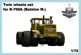 Двойные колеса установлены для K-700A, 1/72 (Balaton Modell)