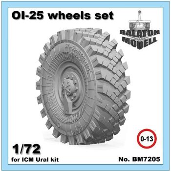 OI-25 Rädersatz für ICM Ural-375/4320 Bausätze 1/72