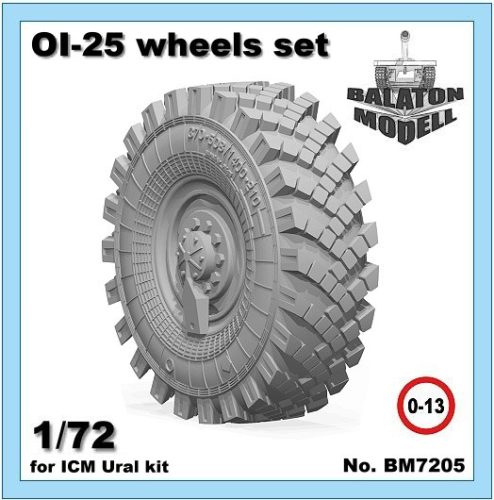 OI-25 wheels set for ICM Ural-375/4320 kits 1/72