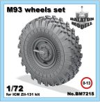 M-93 wheels set for ICM Zil-131 kit, 1/72