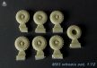 M-93 wheels set for ICM Zil-131 kit, 1/72