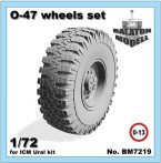 O-47 wheels set for ICM Ural-375/4320 kit, 1/72