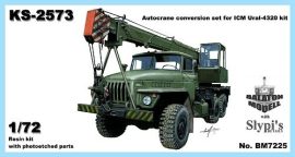 KS-2573 crane for ICM Ural-4320 kit, 1/72