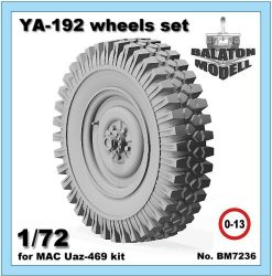 YA-192 wheels set for MAC Uaz kit, 1/72