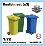 Dustbin set, 1/72 (3pcs.)