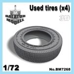 Used tires (x4), 1/72