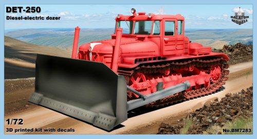 DET-250 diesel-electric bulldozer, 1/72 (3D printed kit)