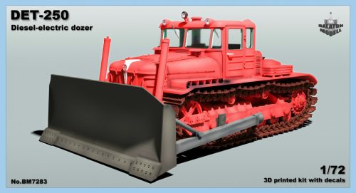 DET-250 diesel-electric bulldozer, 1/72 (3D printed kit)