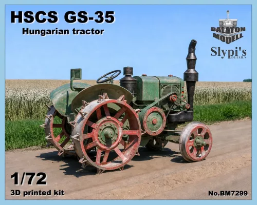 HSCS GS-35 "Hofherr" traktor fém kerékkel, 1/72