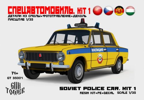 GT police car Lada 2101, 1/35 (Gun Tower Models)