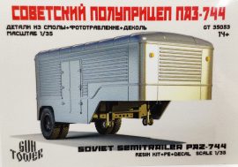 GT Советский полуприцеп ПАЗ 744, 1/35 (Guntower Models)